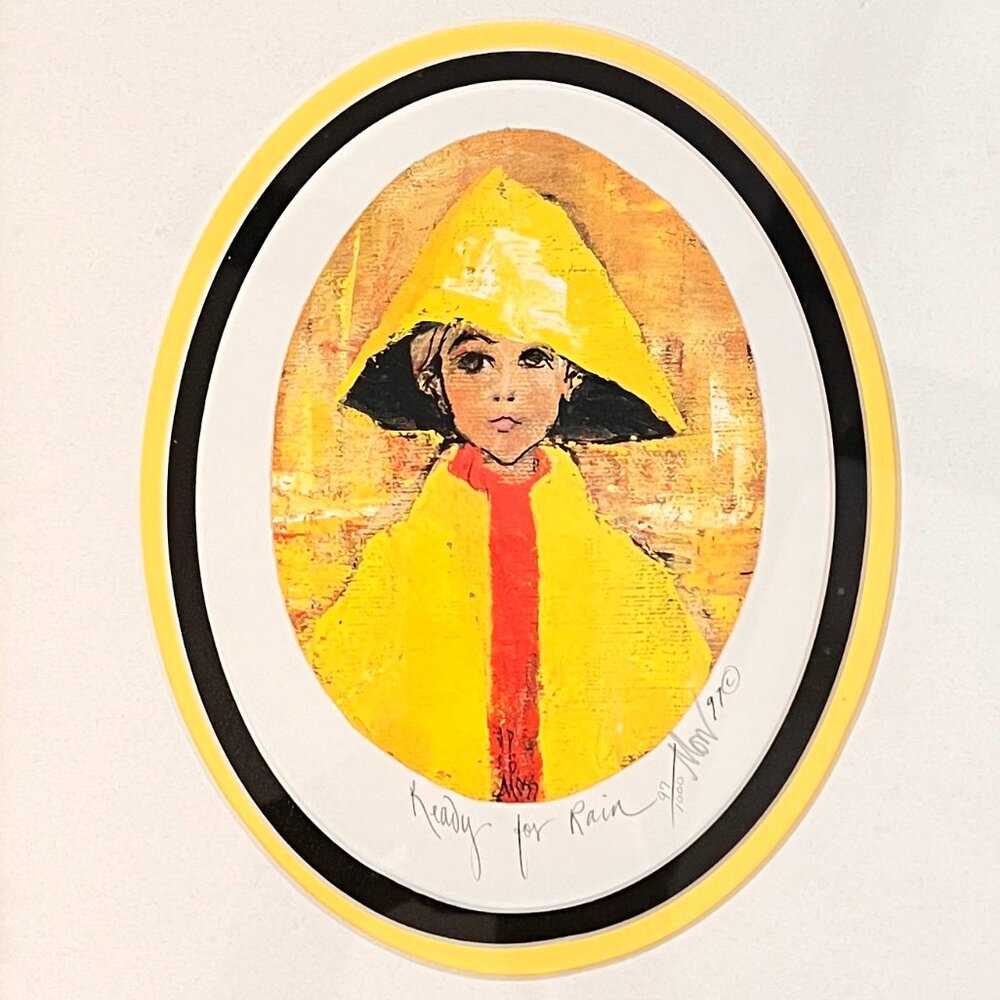 Patricia Buckley Moss Ready For Rain Signed Lithograph Print